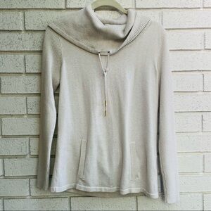 Karl Lagerfeld Paris | Ivory Cowl Neck Sweater Small